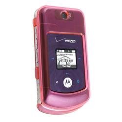 Eforcity Clip On Case w/ Belt Clip for Motorola W755, Clear Pink - by Eforcity