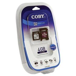 Coby SDM4GB2 4GB MiniSD SDHC Memory Card with SD Adapter