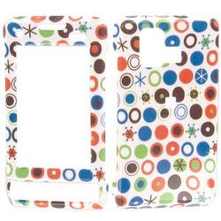 Wireless Emporium, Inc. Color Dots On White Snap-On Protector Case Faceplate for LG Dare VX9700