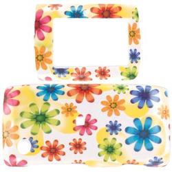 Wireless Emporium, Inc. Colorful Daisies Snap-On Protector Case Faceplate for Sidekick 2008