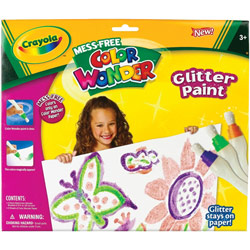 Crayola 75-2035 Color Wonder(tm) Mess Free Glitter Paint With Large Paper