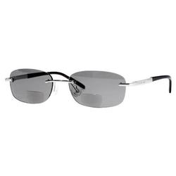 Cross Clancy Collection Gray/Matte Silver Rimless Sun Readers - 1.75 x