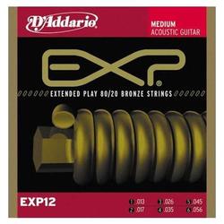 D'addario D'Addario EXP12 80/20 Bronze 13-56 Medium Acoustic Guitar Strings
