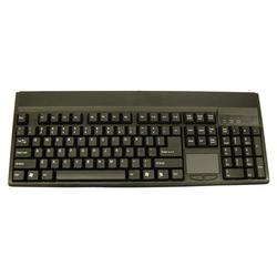 SOLIDTEK DSI Full Size Keyboard with TouchPad, PS2, Black , Manufactured by Solidtek