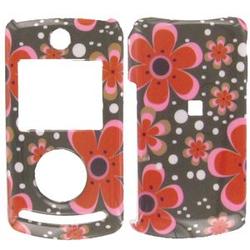 Wireless Emporium, Inc. Dark Green w/Red Flowers Snap-On Protector Case Faceplate for LG Chocolate 3 VX8560