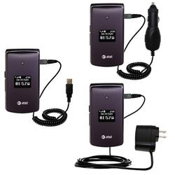 Gomadic Deluxe Kit for the LG CU515 includes a USB cable with Car and Wall Charger - Brand w/ TipExc