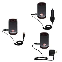 Gomadic Deluxe Kit for the Motorola Blaze includes a USB cable with Car and Wall Charger - Brand w/