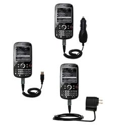 Gomadic Deluxe Kit for the PalmOne Palm Treo Pro includes a USB cable with Car and Wall Charger - Br
