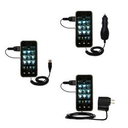 Gomadic Deluxe Kit for the Samsung Instinct includes a USB cable with Car and Wall Charger - Brand w