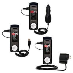 Gomadic Deluxe Kit for the Samsung SCH-U470 includes a USB cable with Car and Wall Charger - Brand w