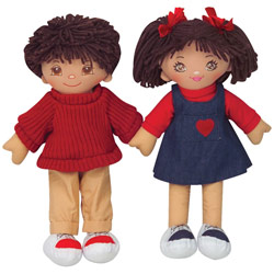 Dexter Doll Dex306h-boy/girl Hispanic Boy Girl Cuddly Dolls