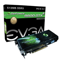EVGA GeForce 9800 GTX+ 512MB DDR3 256-bit PCI-E 2.0 DirectX 10 SLI Video Card (512-P3-N879-AR-KIT)
