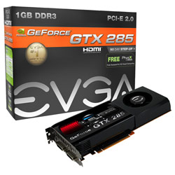 EVGA GeForce GTX 285 1GB DDR3 648MHz PCI-E 2.0 Video Card