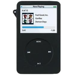 Eforcity 5 Items Accessories Gift Combo for iPod Video 60GB 80GB WITH BLACK SILCONE CASE. Items Incl