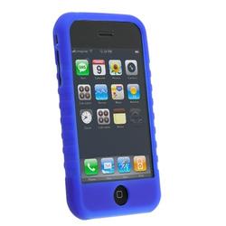 Eforcity Apple iPhone 1st Gen (NOT for iPhone 3G) Silicone Skin Case in Blue / Screen Protector Gu (230901)