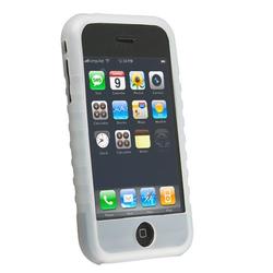 Eforcity Apple iPhone 1st Gen (NOT for iPhone 3G) Silicone Skin Case in Clear White / Screen Prote (230898)