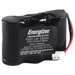 Energizer 300 mAh Cordless Phone Battery - Nickel-Cadmium (NiCd) - 3.6V DC - Phone Battery (P3303)
