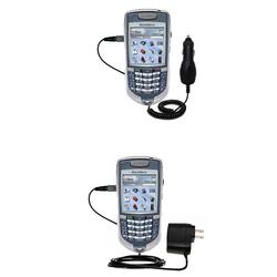 Gomadic Essential Kit for the Blackberry 7100T - includes Car and Wall Charger with Rapid Charge Technology