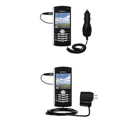 Gomadic Essential Kit for the Blackberry 8120 - includes Car and Wall Charger with Rapid Charge Technology