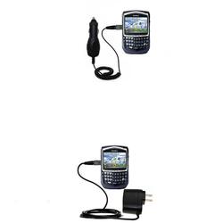 Gomadic Essential Kit for the Blackberry 8700g - includes Car and Wall Charger with Rapid Charge Technology