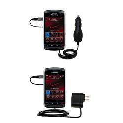 Gomadic Essential Kit for the Blackberry 9500 - includes Car and Wall Charger with Rapid Charge Technology