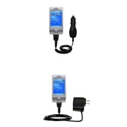 Gomadic Essential Kit for the Cingular 8100 pocket PC - includes Car and Wall Charger with Rapid Charge Tech