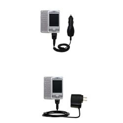 Gomadic Essential Kit for the Cingular 8125 Pocket PC - includes Car and Wall Charger with Rapid Charge Tech