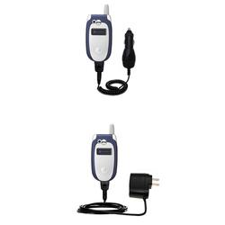 Gomadic Essential Kit for the Cingular V551 - includes Car and Wall Charger with Rapid Charge Technology -