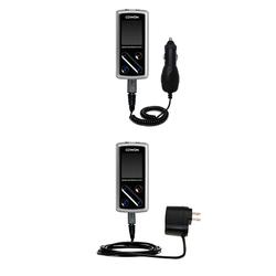Gomadic Essential Kit for the Cowon iAudio 6 - includes Car and Wall Charger with Rapid Charge Technology -
