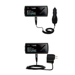 Gomadic Essential Kit for the Cowon iAudio 7 - includes Car and Wall Charger with Rapid Charge Technology -