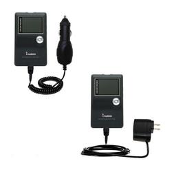 Gomadic Essential Kit for the Cowon iAudio X5 - includes Car and Wall Charger with Rapid Charge Technology