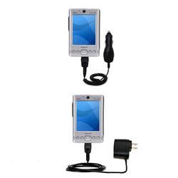 Gomadic Essential Kit for the Dell Axim x3 - includes Car and Wall Charger with Rapid Charge Technology - G