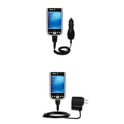 Gomadic Essential Kit for the Dell Axim x51 - includes Car and Wall Charger with Rapid Charge Technology -