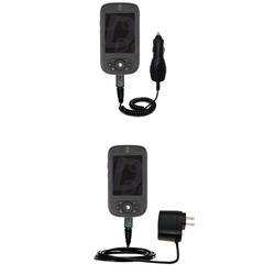 Gomadic Essential Kit for the Dopod 818 pro - includes Car and Wall Charger with Rapid Charge Technology -