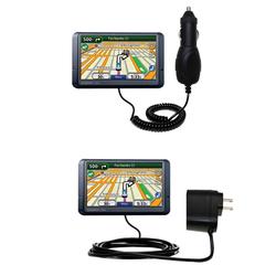 Gomadic Essential Kit for the Garmin Nuvi 265WT - includes Car and Wall Charger with Rapid Charge Technology