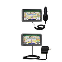 Gomadic Essential Kit for the Garmin Nuvi 760 - includes Car and Wall Charger with Rapid Charge Technology