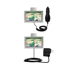 Gomadic Essential Kit for the Garmin Nuvi 780 - includes Car and Wall Charger with Rapid Charge Technology