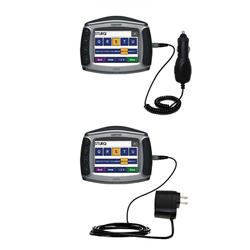 Gomadic Essential Kit for the Garmin Zumo 450 - includes Car and Wall Charger with Rapid Charge Technology