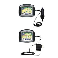 Gomadic Essential Kit for the Garmin Zumo 550 - includes Car and Wall Charger with Rapid Charge Technology