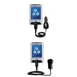 Gomadic Essential Kit for the HP iPAQ rx3110 / rx 3110 - includes Car and Wall Charger with Rapid Charge Tec