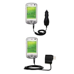 Gomadic Essential Kit for the HTC Artemis - includes Car and Wall Charger with Rapid Charge Technology - Go