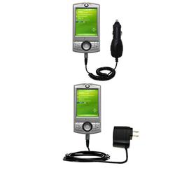 Gomadic Essential Kit for the HTC P3350 - includes Car and Wall Charger with Rapid Charge Technology - Goma