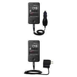 Gomadic Essential Kit for the HTC P3470 - includes Car and Wall Charger with Rapid Charge Technology - Goma