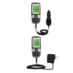 Gomadic Essential Kit for the HTC S310 - includes Car and Wall Charger with Rapid Charge Technology - Gomad