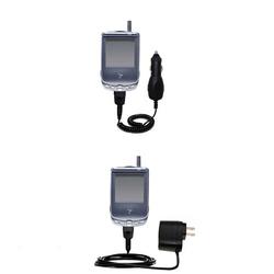 Gomadic Essential Kit for the Handspring Treo 180 - includes Car and Wall Charger with Rapid Charge Technolo