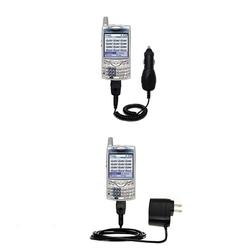 Gomadic Essential Kit for the Handspring Treo 650 - includes Car and Wall Charger with Rapid Charge Technolo