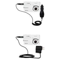 Gomadic Essential Kit for the Kodak M893 IS - includes Car and Wall Charger with Rapid Charge Technology -