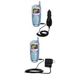 Gomadic Essential Kit for the Kyocera K7 RAVE - includes Car and Wall Charger with Rapid Charge Technology