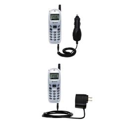 Gomadic Essential Kit for the Kyocera KWC 2135 - includes Car and Wall Charger with Rapid Charge Technology