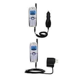 Gomadic Essential Kit for the Kyocera KWC 2235 - includes Car and Wall Charger with Rapid Charge Technology